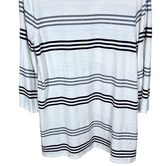 J. Jill Wearever Collection Sz SP Striped Tunic knit Top - Picture 2 of 6